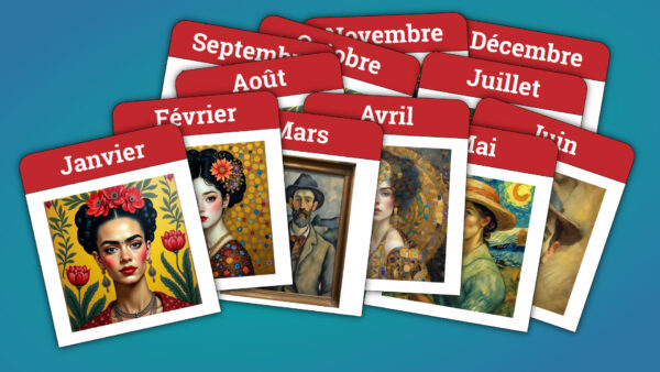 Cours - L'aquarelle portrait - Portrait facile - Calendrier